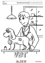 ingilizce boyama sayfaları